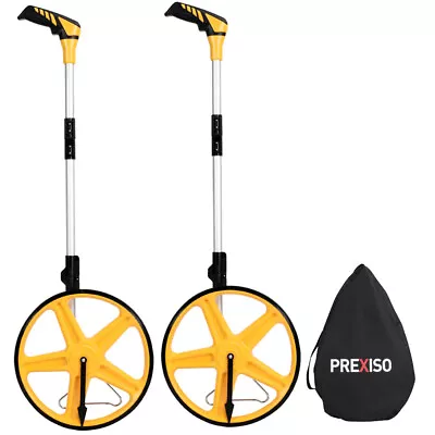 2PC Folding Walking Distance Measuring Wheel 0-9999Ft Tape Measure 16Ft/5M W/Bag • $85.49