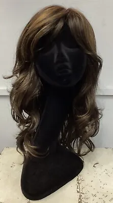 Brittany Long Wavy Wig By Amore Kahlua Blast Brown Monofilament BNIB RRP £274 UK • £195