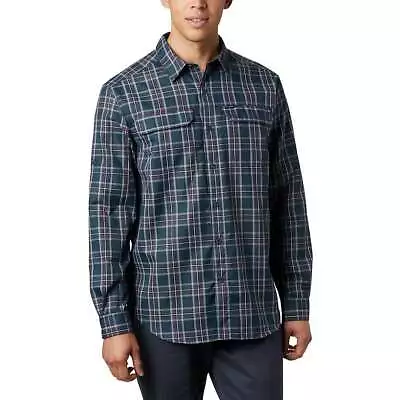 $51.29 • Buy COLUMBIA Black Plaid SILVER RIDGE 2.0 L/S Button Down SHIRT Big Mens Size 4X NEW