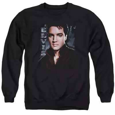 Elvis Presley Tough Crewneck Sweatshirt Licensed Music King Of Rock Black • $24.49