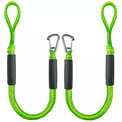 3FT Bungee Dock Line Boat Ropes For Docking Line Mooring Rope With Stainless ... • $33.21