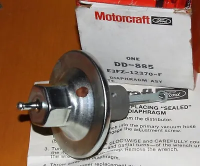 Ford Motorcraft Dd-885 Sealed Distributor Diaphragm Nos Oem • $9.95