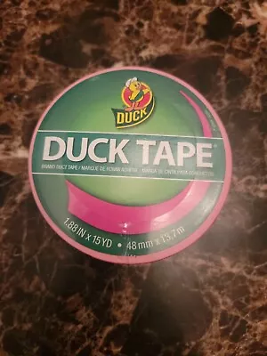 New Duck Brand Printed Duct Tape 1.88  X 15 Yards Neon Pink • $7.99