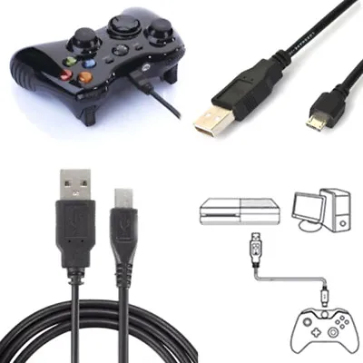 $3.62 • Buy Black Micro Usb Charging Data Cable Cord For Playstation 4 Ps4 Controller   Hc