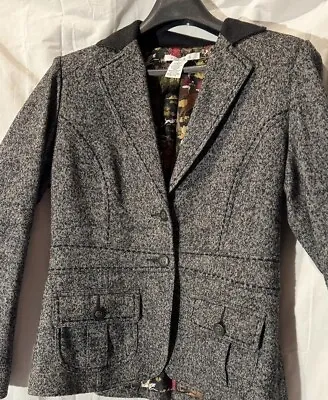 Cabi Vintage Riding Club Wool Blend Plaid Jacket Sz 6 • $22