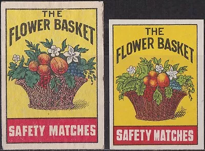 Old Matchbox Label Sweden The Flower Basket • $3