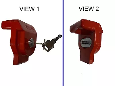 $29.95 • Buy Aluminum RED  Gladhand Lock For Tractor Trailer Gland Hands  (2 Key Set) 035150