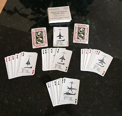 $19.95 • Buy 1979 Aircraft Recognition Playing Cards Graphic Training Aid 44-2-6 Cards 1-53 
