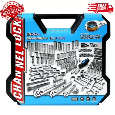 Tools Channellock Mechanic's Set (200 Pc.) Drive SocketsCombination Wrenches ! • $139.31