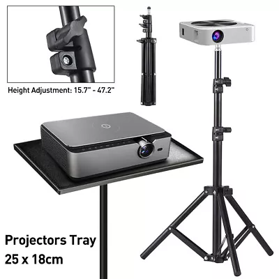 Adjustable Projector Tripod Stand W/ Tray Foldable Laptop Camera Tripod DJ Racks • $31.99