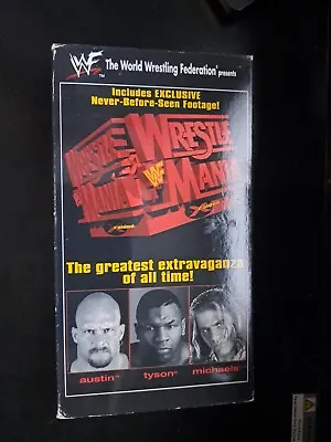 WWF WrestleMania XIV VHS WWE Stone Cold Mike Tyson Shawn Michaels (1998) • $4.99