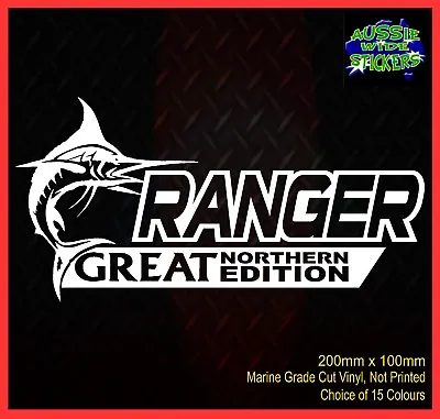 $6.90 • Buy RANGER Stickers Accessories Ute Car MX Funny Decal GREAT NORTHERN 200mm