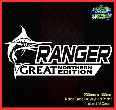 $6.90 • Buy RANGER Stickers Accessories Ute Car MX Funny Decal GREAT NORTHERN 200mm