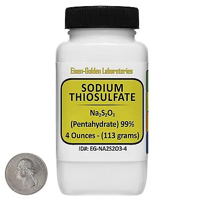 Sodium Thiosulfate [Na2S2O3] 99% ACS Grade Powder 4 Oz In A Bottle USA • $7.99