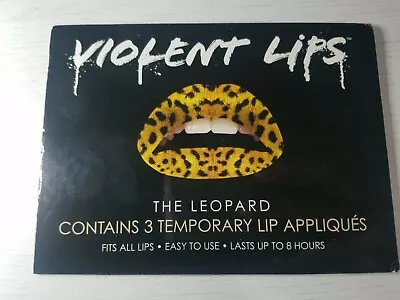 Violent Lips Contains 3 Temporary Lip Tattoo Appliques  The Lepord     • $3.74