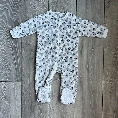 Next Fleece Baby Sleepsuit Size 9-12 Months • £5