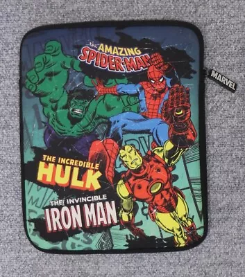 £12.50 • Buy Marvel Comics Super Heroes Ipad Cover Hulk, Spiderman And Iron Man New No Tags