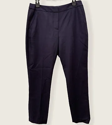 £24.55 • Buy Boden Pants Women’s 8 Navy Wool British Tweed By Moon * Needs Hem Repair