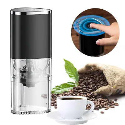 Portable Touch Electric Burr Coffee Grinder 13W USB-C Rechargeable Adjustable AU • $32.99