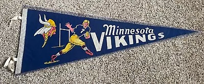 Minnesota Vikings 1960s Rare Vintage NFL Football Pennant - 1961 - First Season • $295