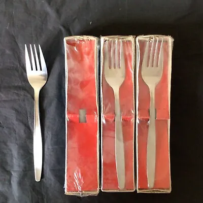 Vintage Monogram Dessert Forks X 12 Titan Korea#2370 New Old PRICE FOR ONE PACK • £17.99