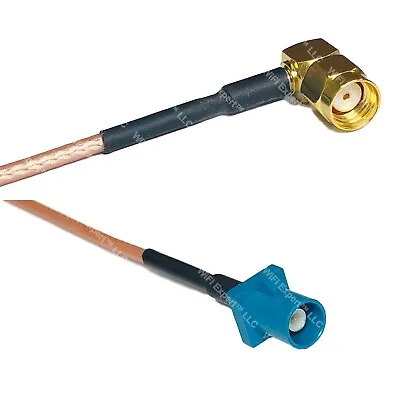 RG316 RP-SMA MALE ANGLE To Fakra Z Male RF Cable Rapid-SHIP LOT • $9.24
