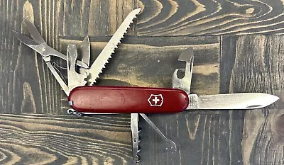 Victorinox Huntsman Red 91mm Swiss Army Knife Multi-tool SAK • $14