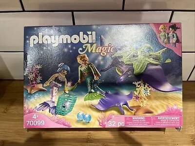 Playmobil 70099 Magic Pearl Collectors With Manta Ray Mermaid Toy Set • £9.99