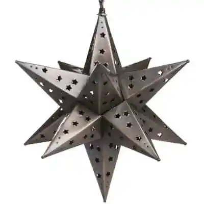 “As Is” 16 Inch Tin Star Light With Star Cutouts - (#28) 40% Off! • $65