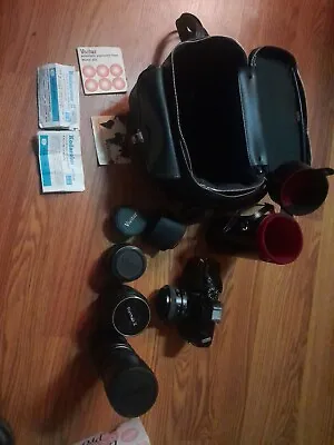 Vintage Mamiya/sekor 1000dtl Camera With Assorted Lenses And Protective Cases • $100