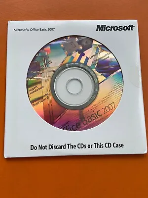 Microsoft Office 2007 Basic Edition Full W/ CD English Version BRAND NEW!! • $39.95