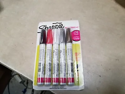 Sharpie Opaque Paint Oil Markers Set Medium Point Red Black White Silver Gold  • $5.78