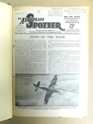 The Aeroplane Spotter. 1944 And 45 - Complete Years  Bound  Volumes 5 & 6 • £9.99