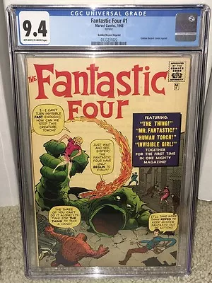 Fantastic Four #1 CGC 9.4 1966 GRR Golden Record Reprint! F10 122 Cm NEW CASE • $2495