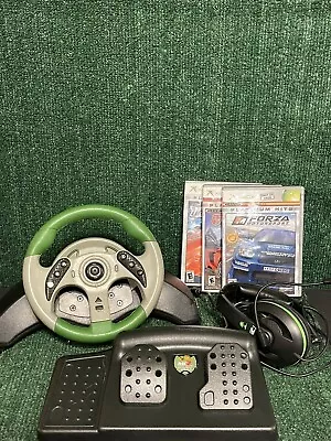 Mad Catz MC2 Racing Steering Wheel Controller & Pedals For Xbox. Fast Shipping! • $58.99