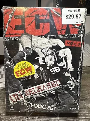 WWE: ECW Unreleased Vol. 1 (DVD 2012 3-Disc Set) BRAND NEW SEALED! • $18.23