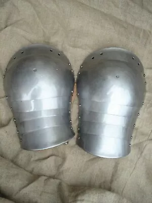 Medieval Shoulder Plate Spaulders T2 Gift Sugarloaf Burgonet Barbuta German Crus • $65