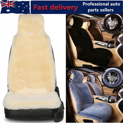 Faux Sheepskin Winter Car Seat Cover Cushion Plush For Holden Astra Car Accessor • $18.04