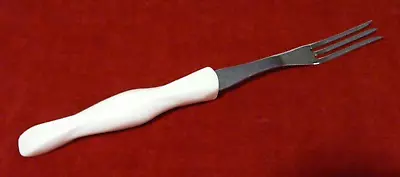Cutco 1726 KC Turning Fork Pearl White Handle 11  Stainless USA Carving Meat • $25.88
