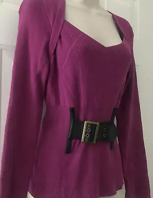 Classy~My Favorite Things~Colleen Lopez~Adjustable Belt~Stretchy~Soft~Pink~M~NEW • $26.78