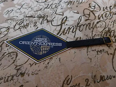 ORIGINAL VENICE SIMPLON ORIENT EXPRESS LUGGAGE LABEL WITH STRAP Preowned • $18.95