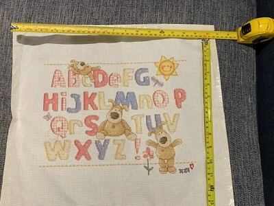£3.99 • Buy Boofle Alphabet Sampler Completed Cross Stitch Unframed