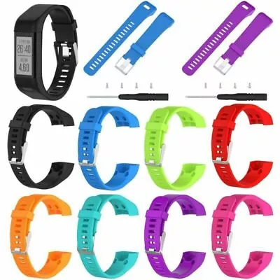 Silicone Bracelet Wrist Sport Strap Band For Garmin Vivosmart HR+ Plus GPS Watch • $16.83