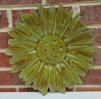 Beautiful Vintage Enameled Sunflower Copper Plate • $23