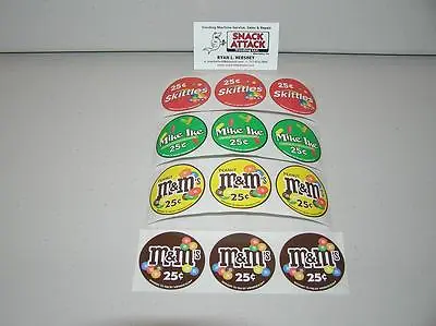 Vendstar 3000 Bulk Candy Vending Machine / (12) Candy Label Stickers - New Oem  • $15.99