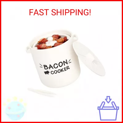 SOLIGT Ceramic Bacon Cooker For Microwave Oven - Splatter-Proof Design Microwave • $35.40