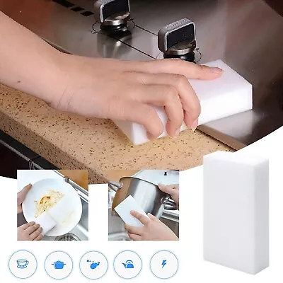 100 PCS Nano Sponge Wipe Eraser Melamine Home Kitchen Cookware Foam Clean Tool • $8.99