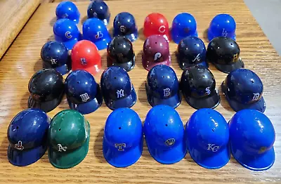 Vintage Lot Of 26 Mini Plastic MLB Baseball Helmet Collection Cereal Promo • $12.99