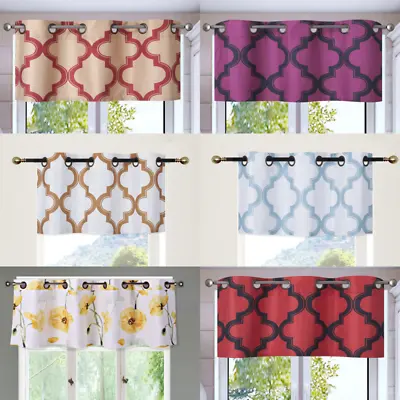 $5.53 • Buy New 1pc Valance Grommet Lined Blackout Window Dressing Nature Printed Curtain 