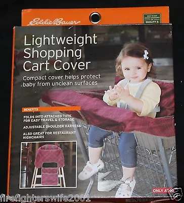 Eddie Bauer LIghtweight Shopping Cover Highchair Cover Purple New • $34.99